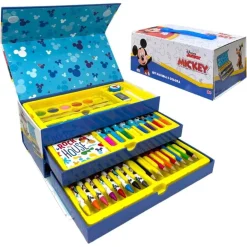 SET DA COLORARE VALIGETTA CON COLORI BAMBINI TOPOLINO CASSETTI KIT DISEGNO PITTURA 951731