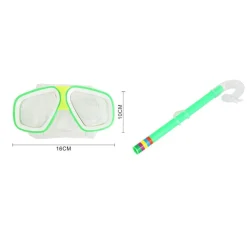 SET DA PISCINA NUOTO PER BAMBINI 7+ ANNI MASCHERA 16X10CM + BOCCAGLIO 5 COLORI 605414