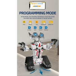 SET DA 467PZ COSTRUZIONE ROBOT RICARICABILE TELECOMANDATO BLUETOOTH APP Q-RB9001