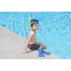 SET DA SNORKELING BAMBINI FLAPPER MASCHERA BOCCAGLIO PINNE 3-6 ANNI 2 COL 25039