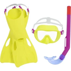 SET DA SNORKELING BAMBINI FLAPPER MASCHERA BOCCAGLIO PINNE 3-6 ANNI 2 COL 25039