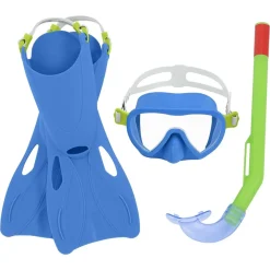 SET DA SNORKELING BAMBINI FLAPPER MASCHERA BOCCAGLIO PINNE 3-6 ANNI 2 COL 25039