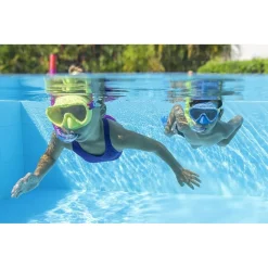 SET DA SNORKELING BAMBINI FLAPPER MASCHERA BOCCAGLIO PINNE 3-6 ANNI 2 COL 25039