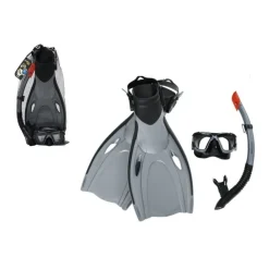 SET DA SNORKELING MASCHERA BOCCAGLIO PINNE BLACKSEA PER ADULTI IMMERSIONI 25044
