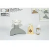 SET DEOAMBIENTE VANIGLIA 15ML CON PROFUMATORE CERAMICA IDEA REGALO 3COL CA006555