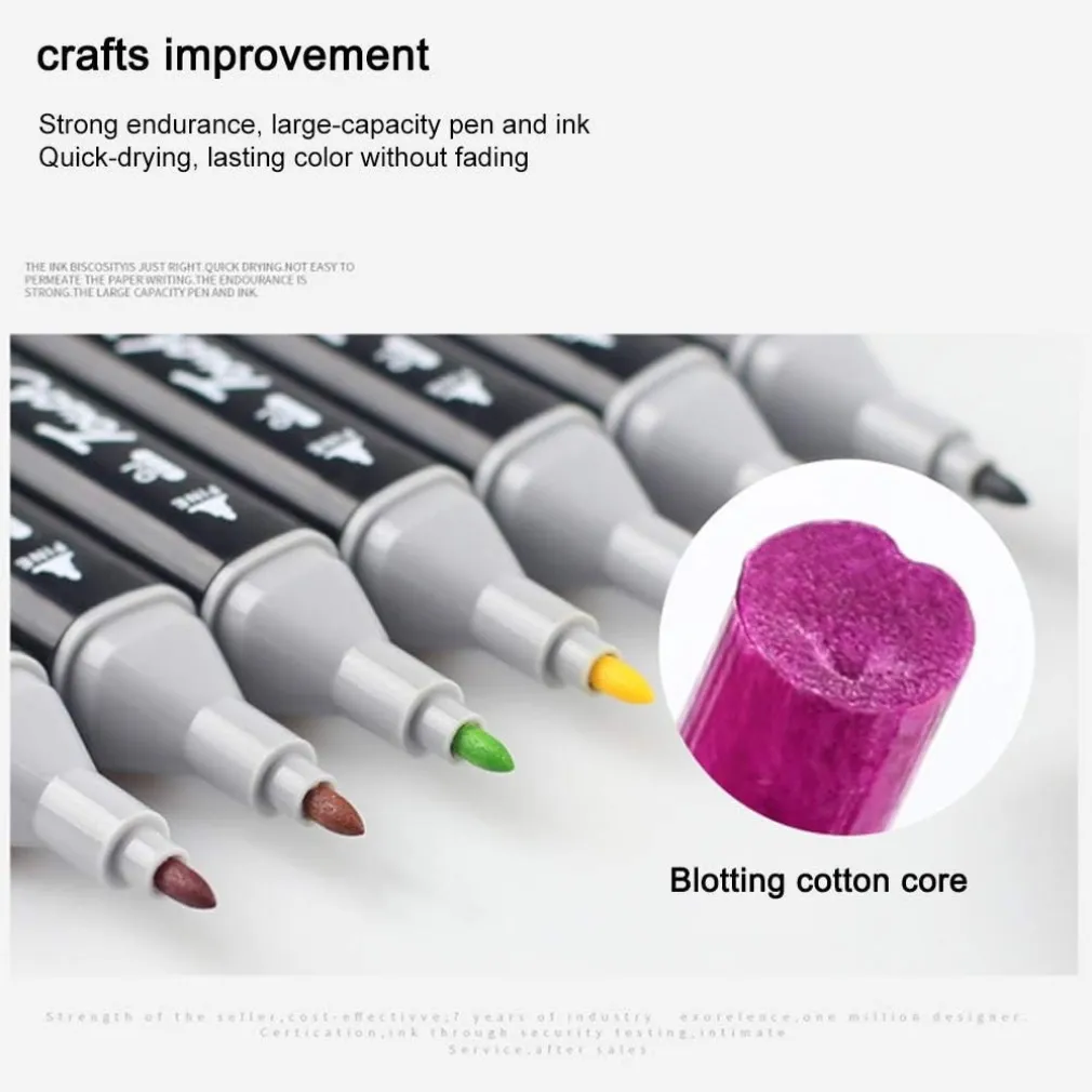 SET DI 80 PENNARELLI COLORATI PER GRAFFITI CON CUSTODIA CAMPO DI MARCATURA