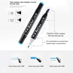 SET DI 80 PENNARELLI COLORATI PER GRAFFITI CON CUSTODIA CAMPO DI MARCATURA