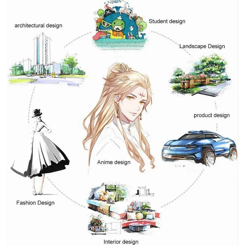 SET DI 80 PENNARELLI COLORATI PER GRAFFITI CON CUSTODIA CAMPO DI MARCATURA