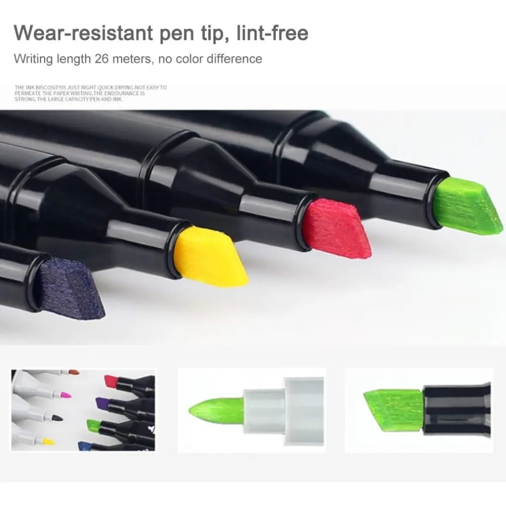 SET DI 80 PENNARELLI COLORATI PER GRAFFITI CON CUSTODIA CAMPO DI MARCATURA