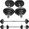 SET DI MANUBRI REGOLABILI DUMBBELL BILANCIERE 30 KG TOT REGOLABILE BODY BUILDING