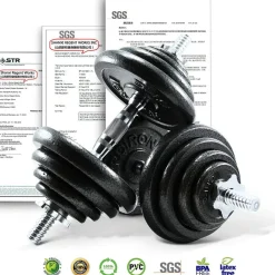 SET DI MANUBRI REGOLABILI DUMBBELL BILANCIERE 30 KG TOT REGOLABILE BODY BUILDING