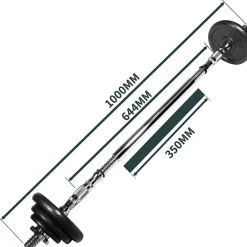 SET DI MANUBRI REGOLABILI DUMBBELL BILANCIERE 30 KG TOT REGOLABILE BODY BUILDING