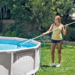 SET DI PULIZIA BASIC PER PISCINA RETINA SPAZZOLA TESTA ASPIRATRICE VACUUM 29056