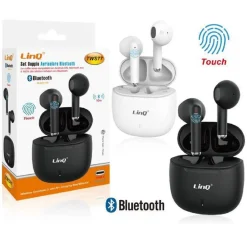 SET DOPPIO AURICOLARE CUFFIE BLUETOOTH MINI CON BOX RICARICA TWS77 POP UP TOUCH