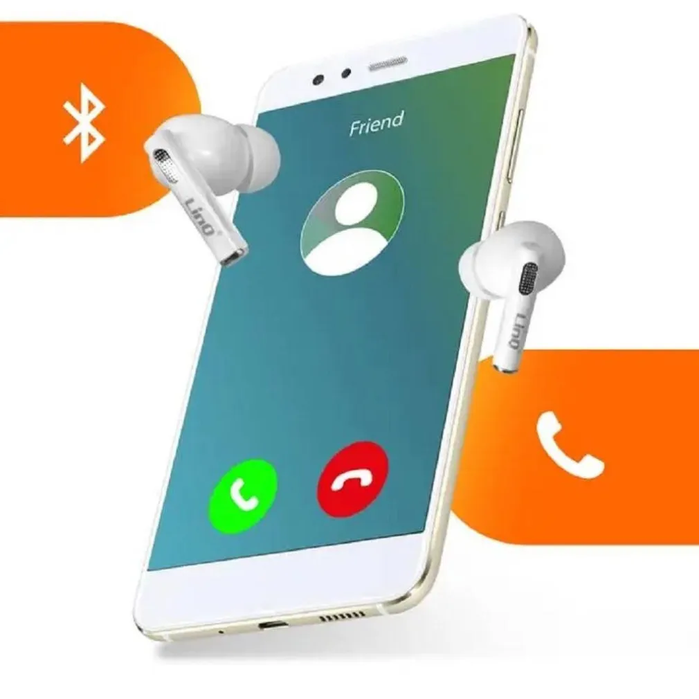 SET DOPPIO AURICOLARE IN-EAR BLUETOOTH WIRELESS 10 M CON COMANDI TOUCH LED TWS66