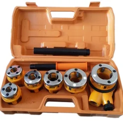 SET FILIERA FILIERE PER TUBI IDRAULICI COMPLETA 7pz 1/4" 3/8" 1/2" 3/4" 1" 1-1/4