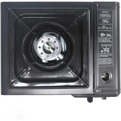 SET FORNELLO A GAS DA CAMPEGGIO IN VALIGETTA A DOPPIA FUNZIONE CARTUCCE INTERNE BOMBOLA