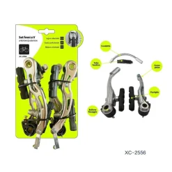 SET FRENI A V BICI UNIVERSALI ANTERIORE POSTERIORE IN LEGA DI ALLUMINIO XC-2556