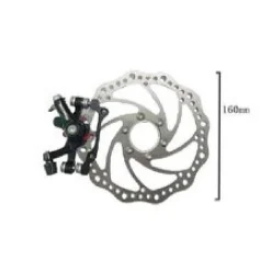 SET FRENO A DISCO 16 CM CON PINZA MECCANICA PER BICI BICICLETTA RICAMBI ZX-9918