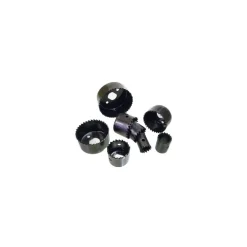 SET FRESE LEGNO A TAZZA KIT SEGHE FORA LEGNO PLASTICA 11 PZ ATTACCO PER TRAPANO