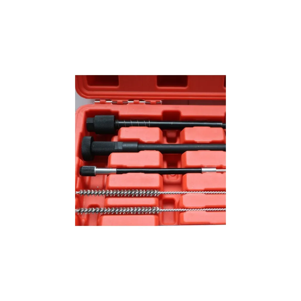 SET FRESE PULIZIA SEDE INIETTORI E SEDE CANDELETTE MOTORI AUTO 22 PZ VALIGETTA