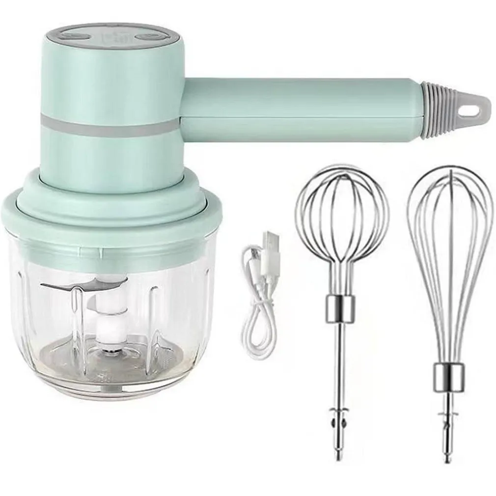 SET FRULLATORE A IMMERSIONE IN ACCIAIO INOX PORTATILE PER PREPARAZIONE ALIMENTI