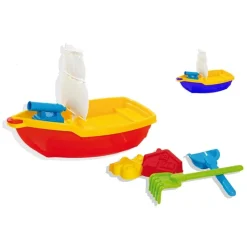 SET GALEONE CON PALETTE + ACCESSORI MARE GIOCHI SPIAGGIA ESTATE BAMBINI 114725