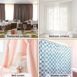 SET GANCI PER TENDE A PIEGHE REGOLABILE IN PLASTICA BIANCHE LUNGO 75 MM CASA BAGNO 87354