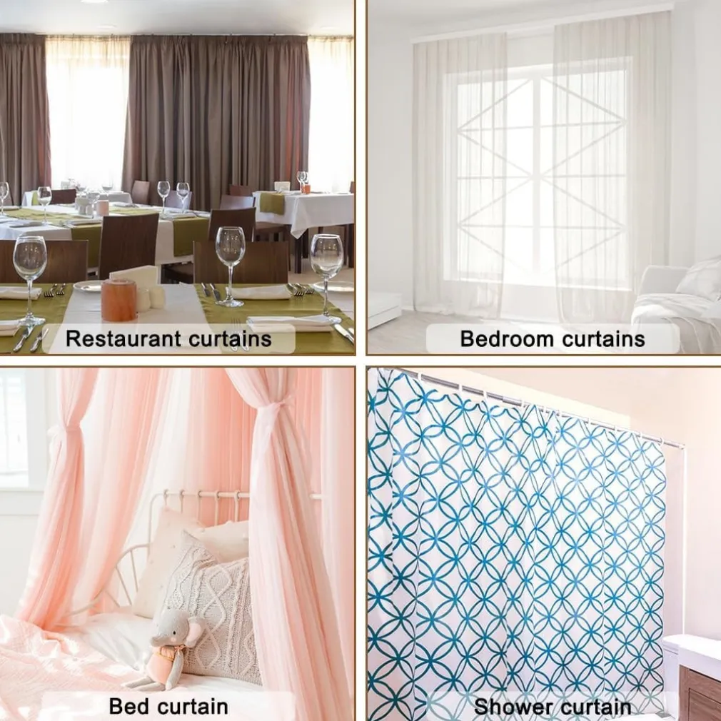 SET GANCI PER TENDE A PIEGHE REGOLABILE IN PLASTICA BIANCHE LUNGO 75 MM CASA BAGNO 87354