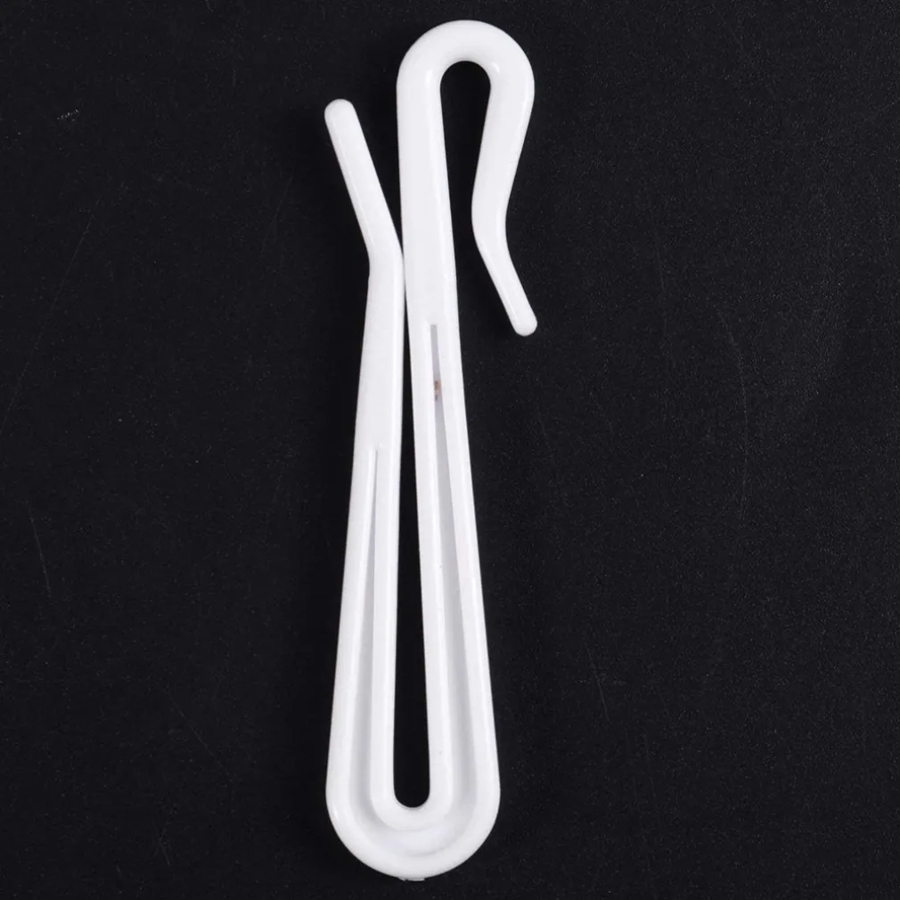 SET GANCI PER TENDE A PIEGHE REGOLABILE IN PLASTICA BIANCHE LUNGO 75 MM CASA BAGNO 87354