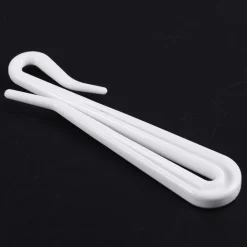 SET GANCI PER TENDE A PIEGHE REGOLABILE IN PLASTICA BIANCHE LUNGO 75 MM CASA BAGNO 87354