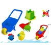 SET GIOCO DA SPIAGGIA CON CARRIOLA SECCHIELLO PALETTE INNAFFIATOIO GIOCHI BIMBI
