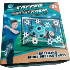 SET GIOCO PER BAMBINI 8PZ PALLONE DA CALCIO PICCHETTI GANCI BERSAGLIO ADESIVO 60