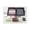 SET 6IN1 SCACCHI DAMA DOMINO BACKGAMMN GIOCHI DA TAVOLO SOCIETA' VIAGGIO TRAVEL