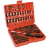 SET KIT 122 PZ INSERTI CACCIAVITE GIRAITE CON PROLUNGA BUSSOLE TORX VALIGETTA