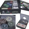 SET KIT COFANETTO POKER TEXAS HOLDEM 100 FICHES CHIPS SET PROFESSIONALE POKER