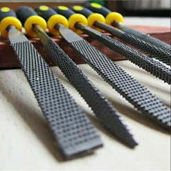 SET LIME E RASPE LIMA RASPA PER METALLO FERRO LEGNO 5 PEZZI KIT 200 MM LIMATURA