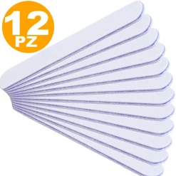 SET LIME PER UNGHIE 100/180 GRANA DOPPIA PER RICOSTRUZIONE NAIL ART GEL MANICURE