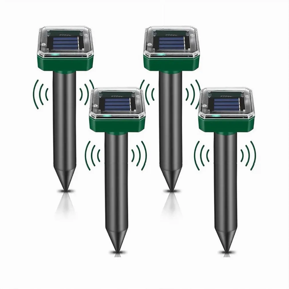 SET LUCI SOLARI QUADRATO IMPERMEABILE CON REPELLENTE AD ULTRASUONI PER PARASSITI