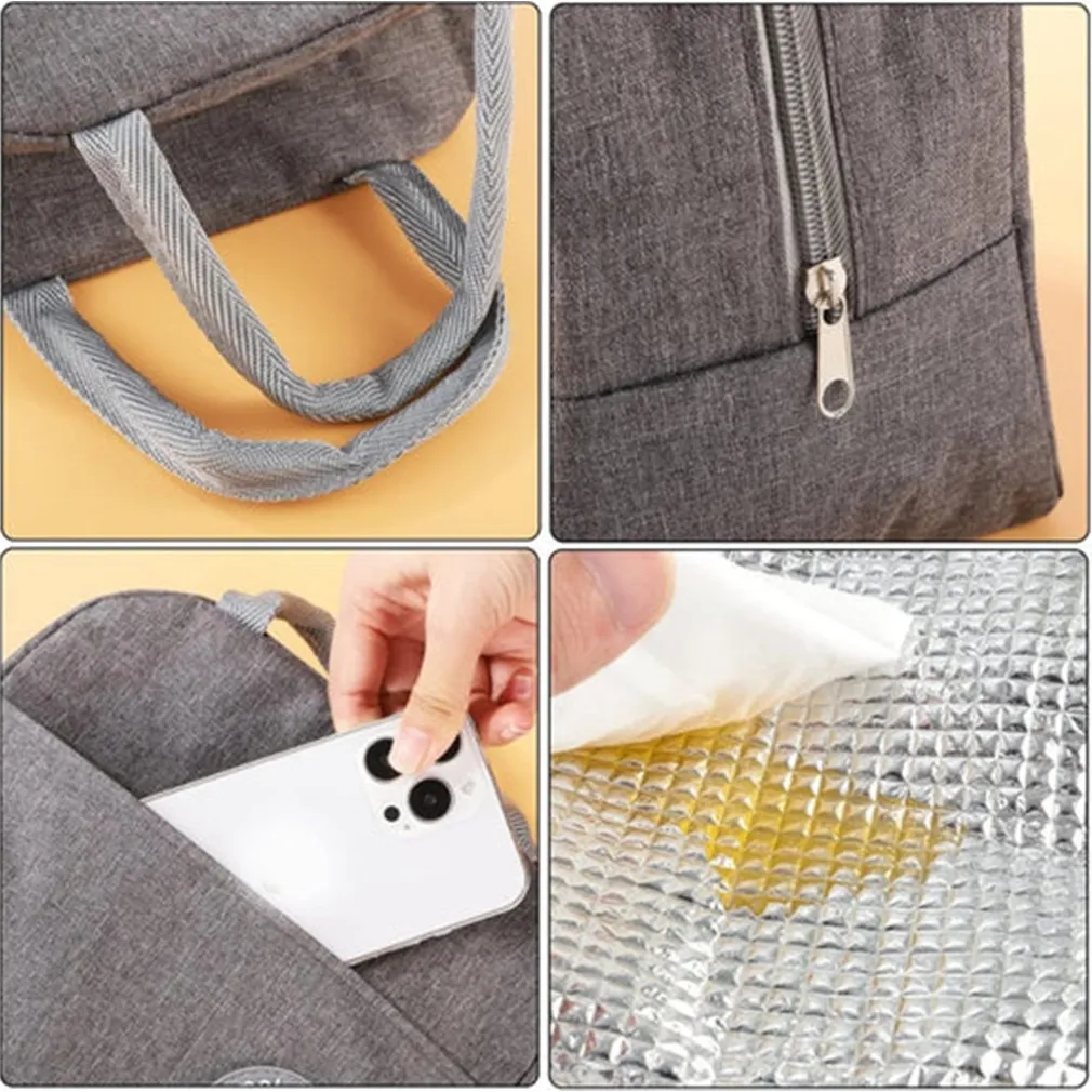 SET LUNCH BOX CON BORSA TERMICA CONTENITORI POSATE 6PZ PER PRANZO UFFICIO SCUOLA CAMPEGGI