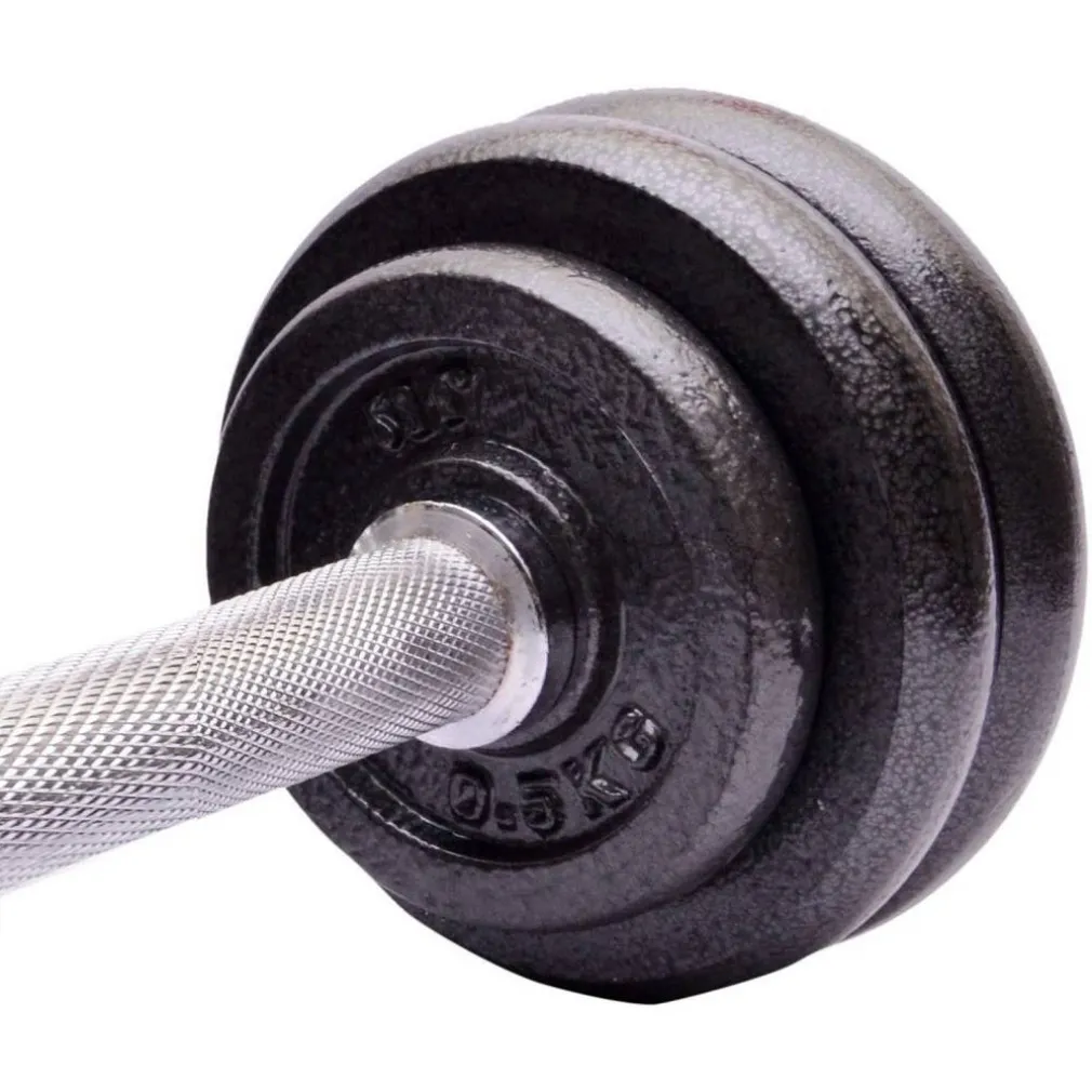 SET MANUBRI REGOLABILI GHISA DA 15 KG PER BODYBUILDING FITNESS SOLLEVAMENTO PESI