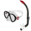 SET MASCHERA CON BOCCAIO PER IMMERSIONI SNORKELING SUB MARE PISCINA VARI COLORI