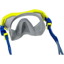 SET MASCHERA PER SNORKELING CON BOCCAGLIO PER BAMBINI 7-14 ANNI COLORI ASS 24025
