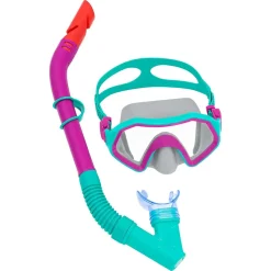 SET MASCHERA PER SNORKELING CON BOCCAGLIO PER BAMBINI 7-14 ANNI COLORI ASS 24025