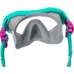 SET MASCHERA PER SNORKELING CON BOCCAGLIO PER BAMBINI 7-14 ANNI COLORI ASS 24025