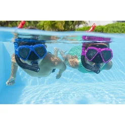 SET MASCHERA SNORKELING DOMINATOR 7-14ANNI 2 COLORI ASSORTITI MARE PISCINA 24070