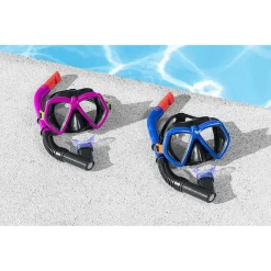 SET MASCHERA SNORKELING DOMINATOR 7-14ANNI 2 COLORI ASSORTITI MARE PISCINA 24070