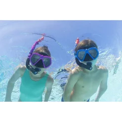 SET MASCHERA SNORKELING DOMINATOR 7-14ANNI 2 COLORI ASSORTITI MARE PISCINA 24070