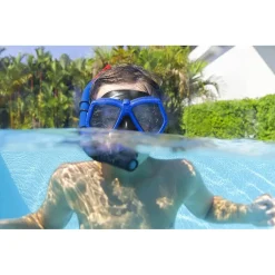 SET MASCHERA SNORKELING DOMINATOR 7-14ANNI 2 COLORI ASSORTITI MARE PISCINA 24070