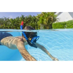 SET MASCHERA SNORKELING DOMINATOR 7-14ANNI 2 COLORI ASSORTITI MARE PISCINA 24070